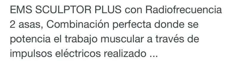 EMS Sculptor Plus con radiofrecuencia - 1