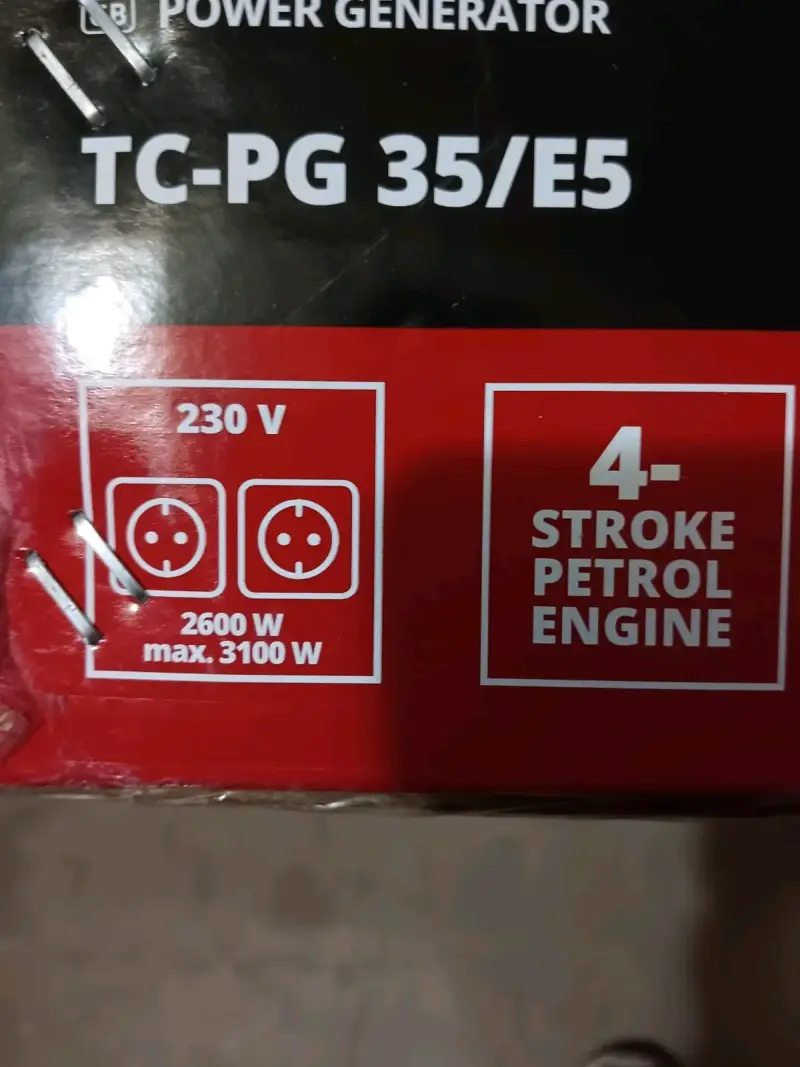 Generador eléctrico Einhell rojo - 2