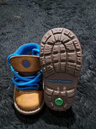 Botines de cuero para niños hush puppies - miniatura 1