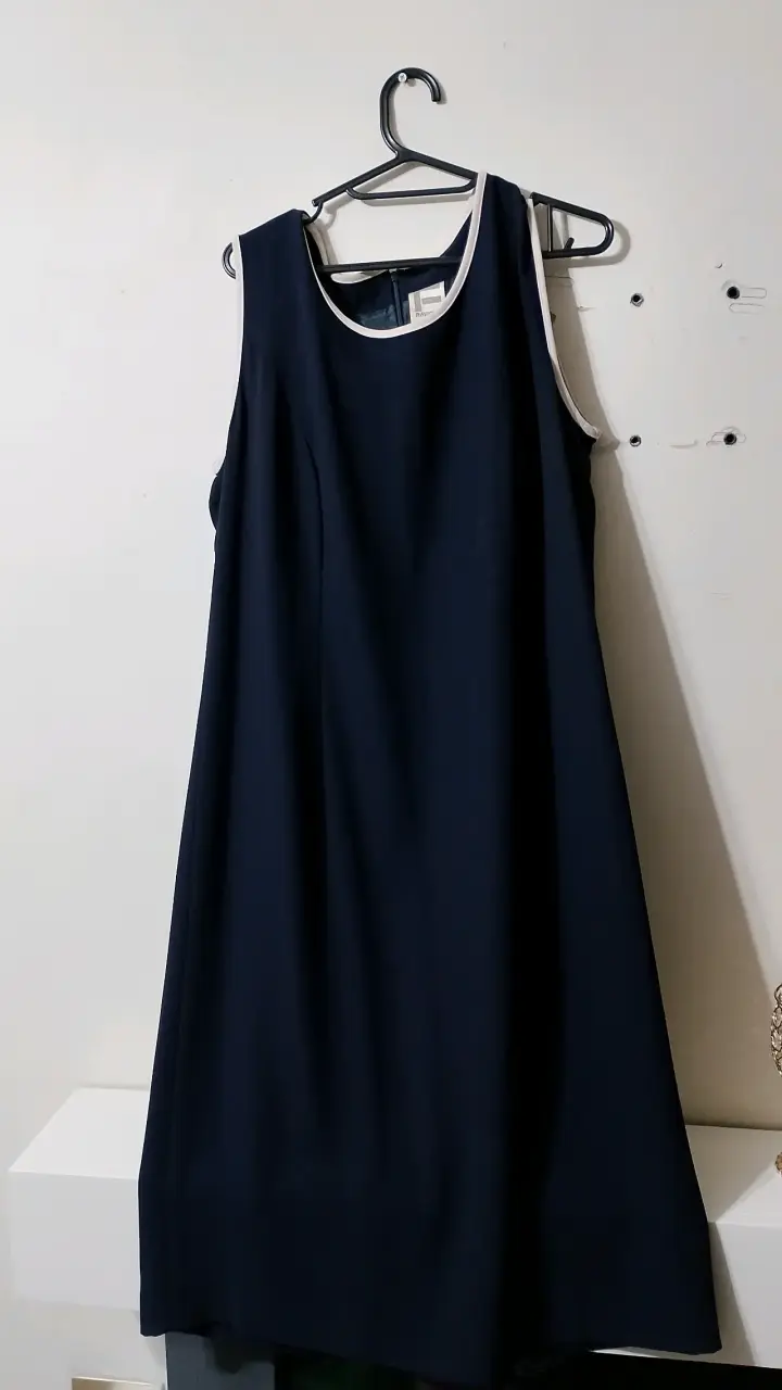 Vestido azul sin mangas - 2