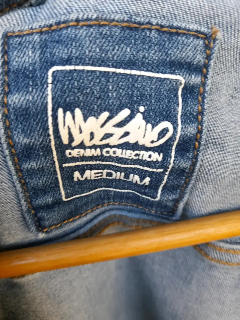 Chaqueta de mezclilla, mujer,  Mossimo, talla M - 4