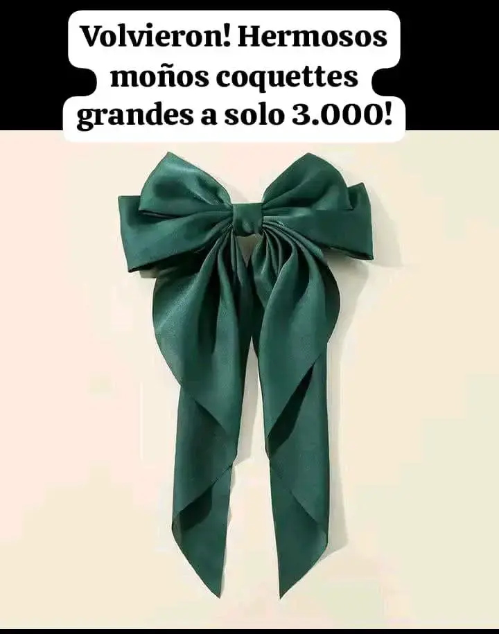 Moño coqueto grande azul, verde, negro, rojo. - 2