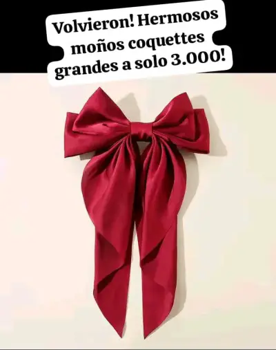 Moño coqueto grande azul, verde, negro, rojo. - miniatura 4