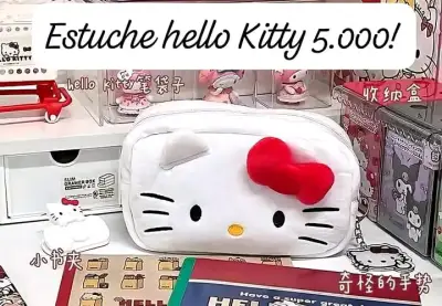 Estuche Hello Kitty blanco y negro - miniatura 1