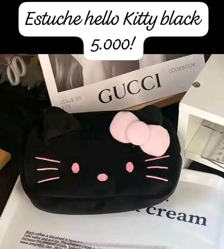 Estuche Hello Kitty blanco y negro - 2