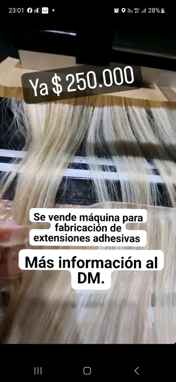 Máquina extensiones adhesivas - 1