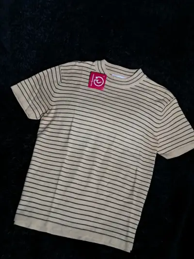 Polera beige a rayas - miniatura 2