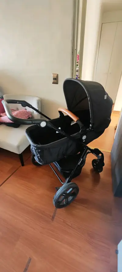 Coche de bebé negro Infanti - miniatura 1