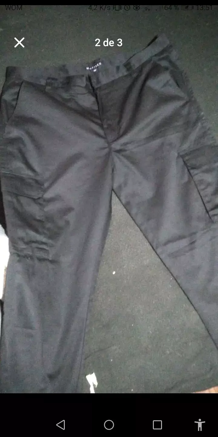 Pantalón negro casual - 1