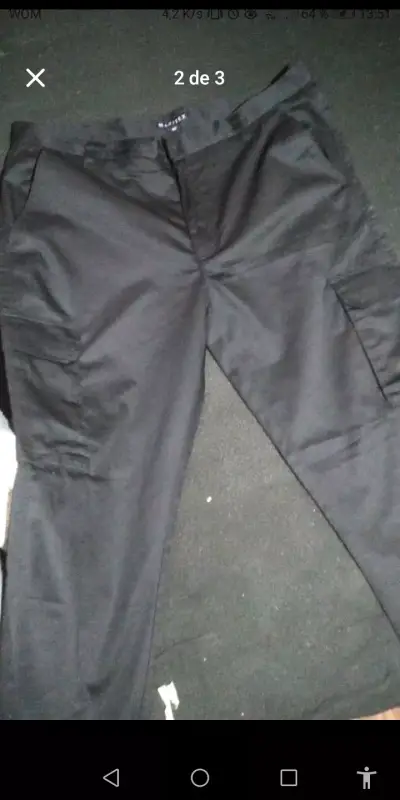Pantalón negro casual - miniatura 1