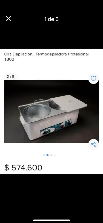 Máquina para depilación cera profesional maravilla - miniatura 2