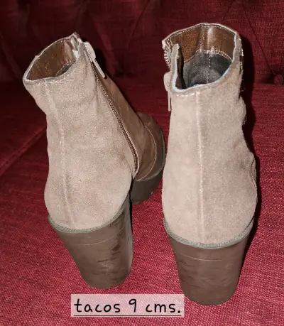 Botines de cuero. Azaleia. Marrones para mujer - miniatura 3