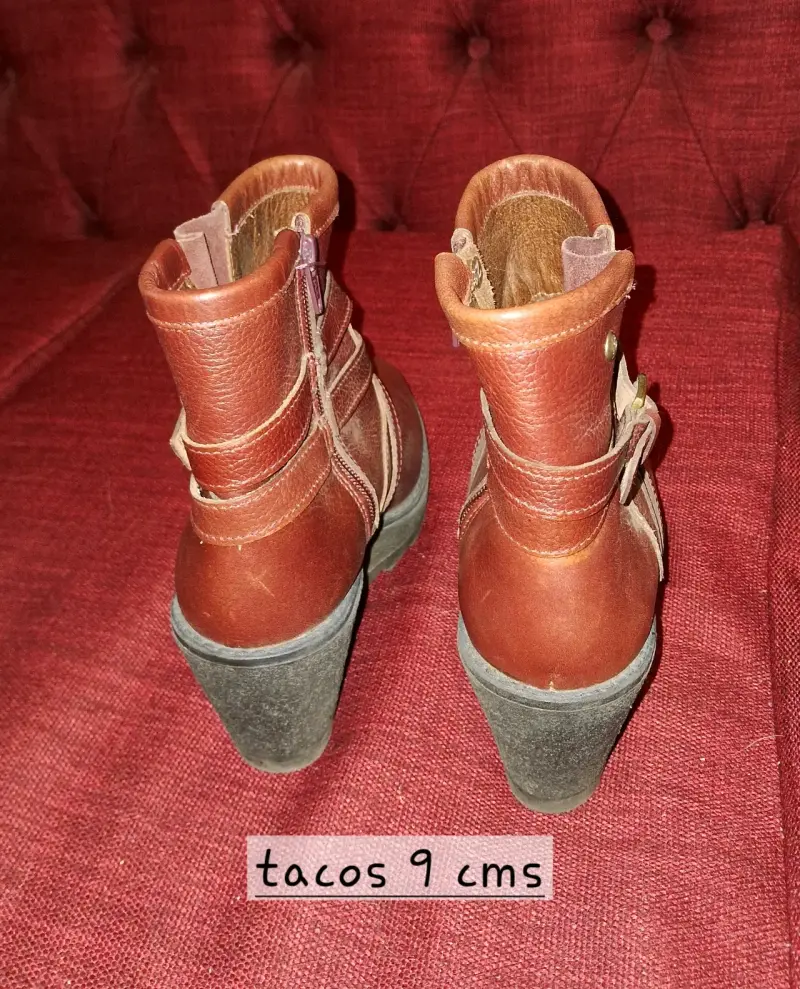 Botines de cuero marrón - 2