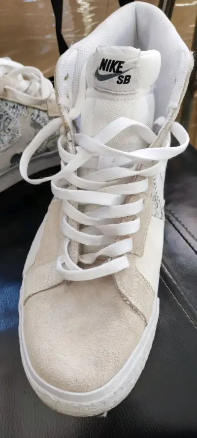 Zapatillas altas Nike SB blancas - miniatura 4