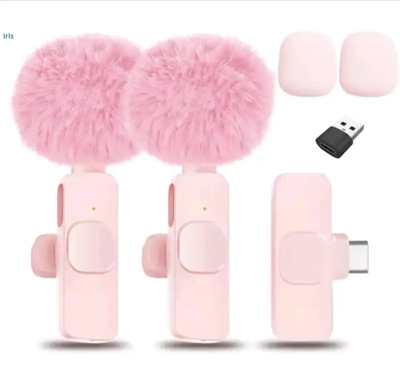 Micrófono inalámbrico rosa