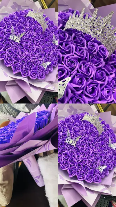 Ramo de rosas de jabón - miniatura 1