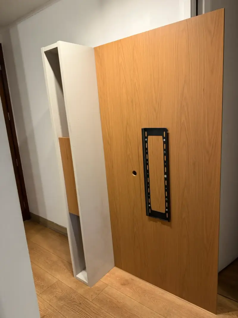 Centro de entretenimiento modular madera - 2