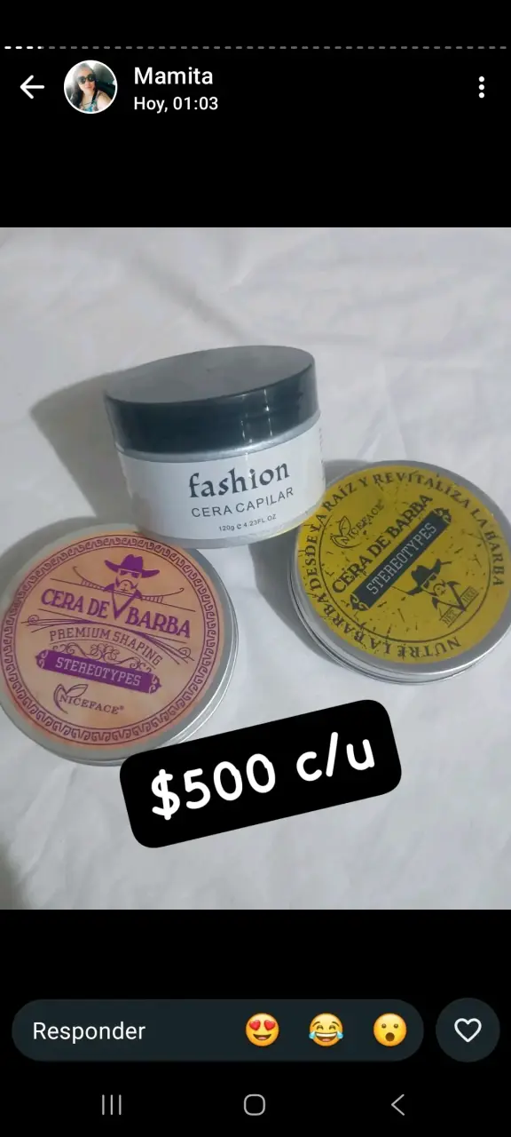 Cera capilar y de barba