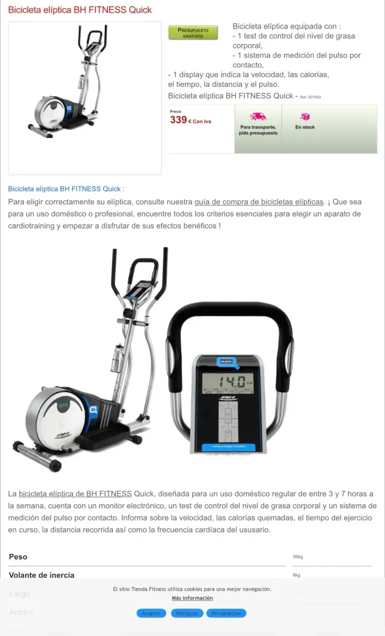 Máquina de ejercicios elíptica - 6