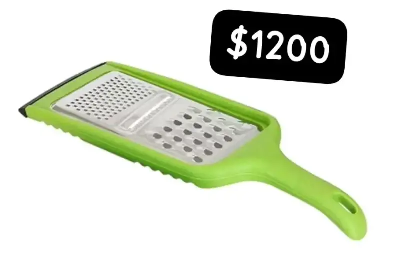 Rallador de mano verde