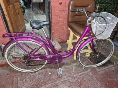 Bicicleta púrpura con canasto Orbital - miniatura 1