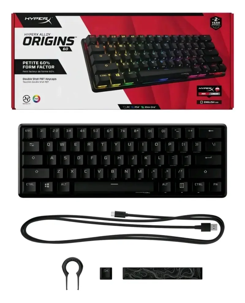 Teclado HyperX Alloy Origins 60% - 2