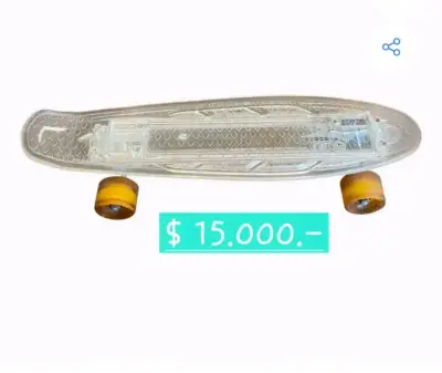 Patineta de plástico transparente - miniatura 1