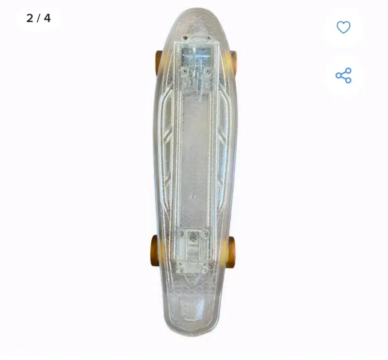 Patineta de plástico transparente - 3