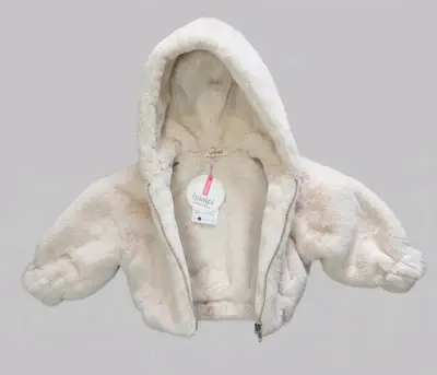 Chaqueta de peluche con capucha para bebe - miniatura 1