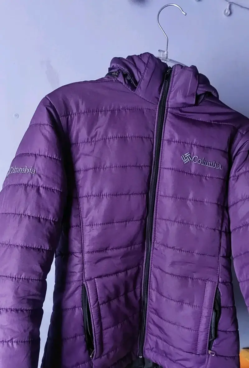 Chaqueta púrpura Columbia impermeable