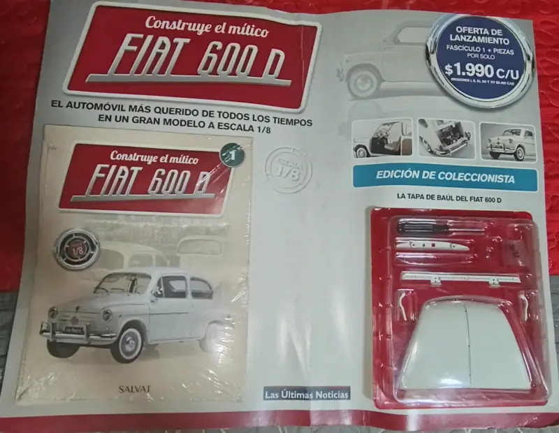Maqueta Fiat 600D escala 1/8 - 1