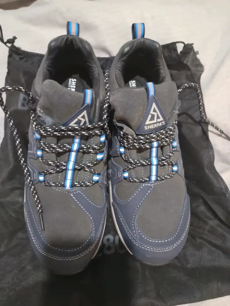 Zapatillas Sherpa's azul y gris - 1