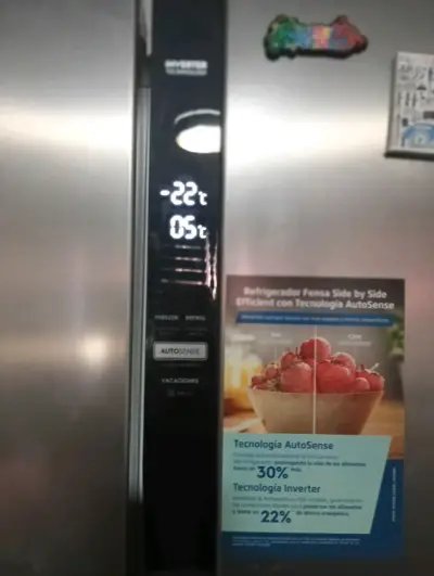 Refrigerador side by side plateado - miniatura 2