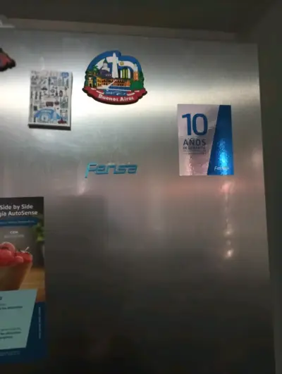 Refrigerador side by side plateado - miniatura 3