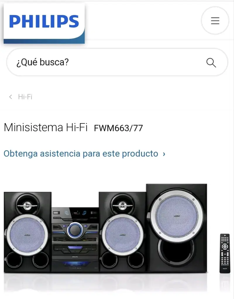 Minisistema Hi-Fi Philips FWM663/77 - 1