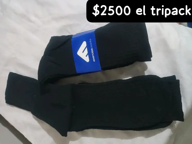 Tripack de calcetas negras