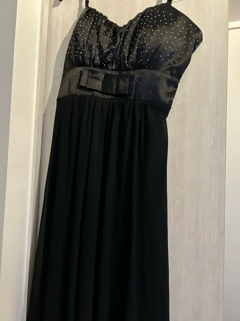 Vestido negro con brillo - 2