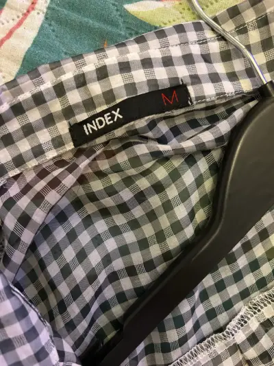 Camisa a cuadros blanco y negro - miniatura 3