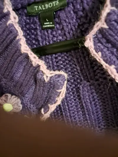 Chaqueta  violeta con flores - miniatura 5