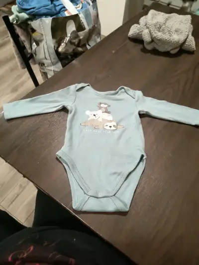 Body bebé azul osos - miniatura 1