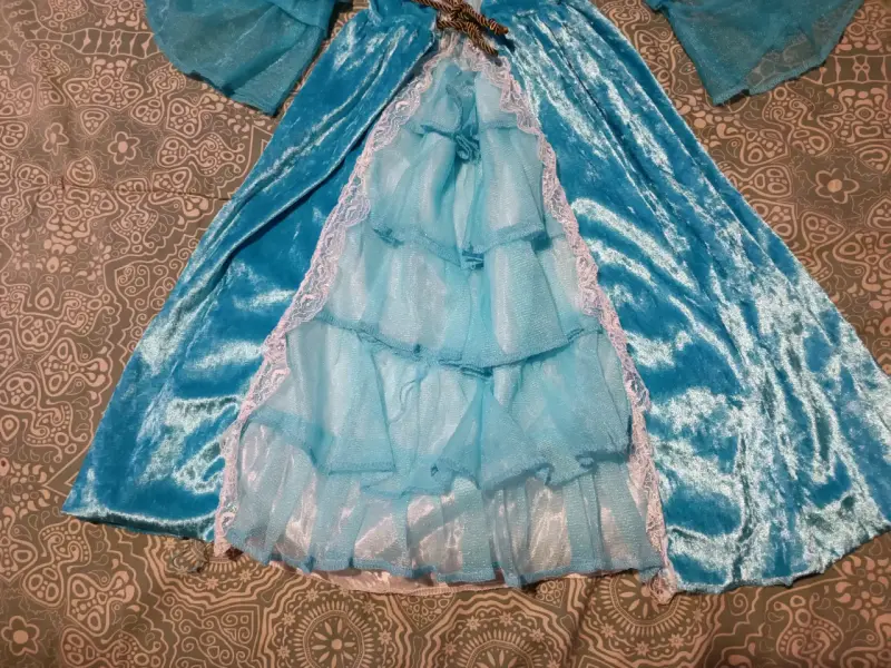 Vestido de princesa azul - 4
