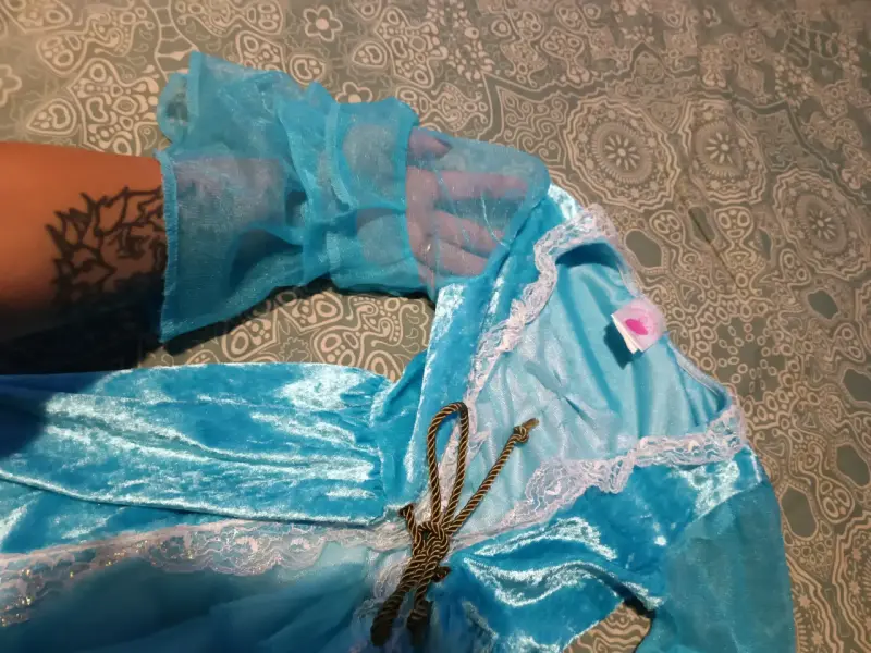 Vestido de princesa azul - 6