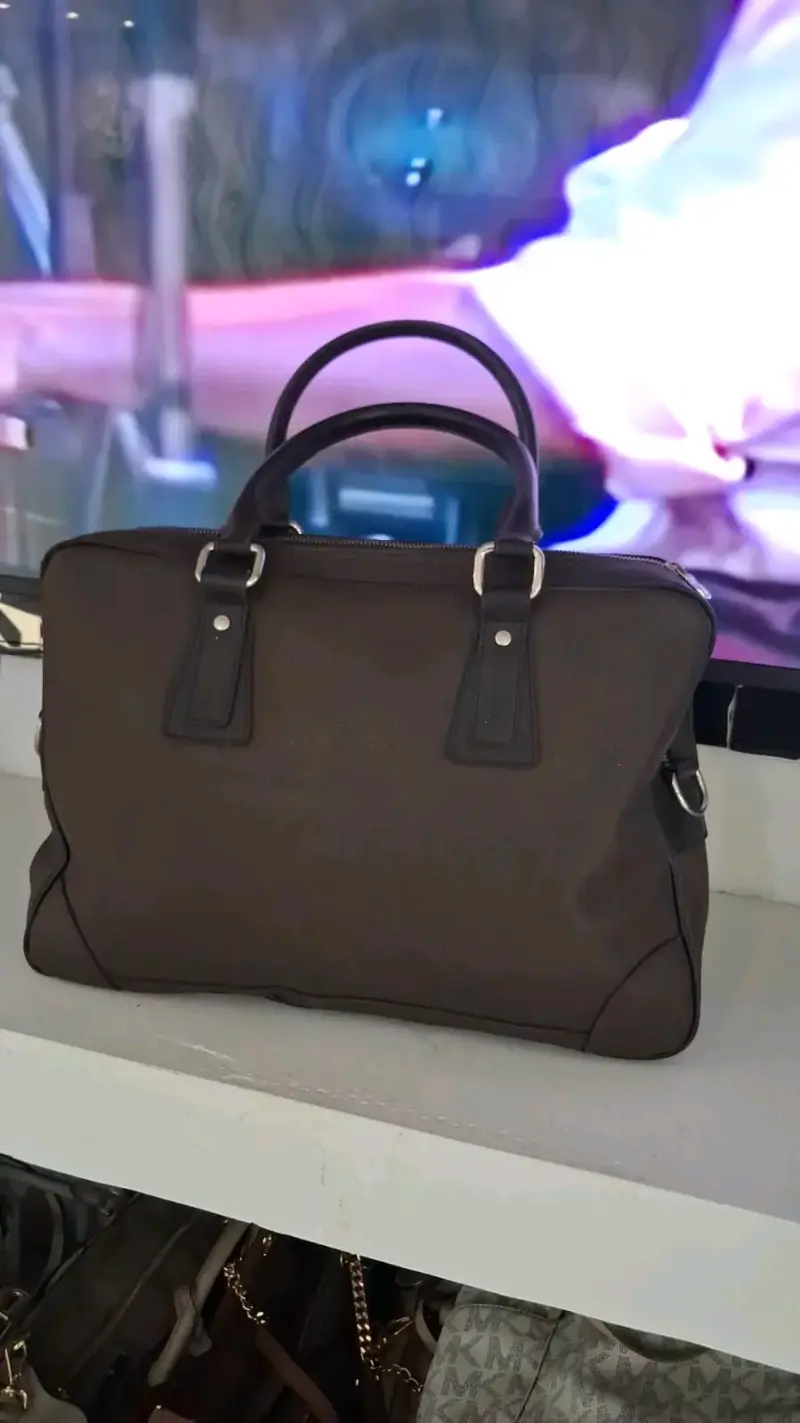 Bolso de mano grande a cuadros - 3