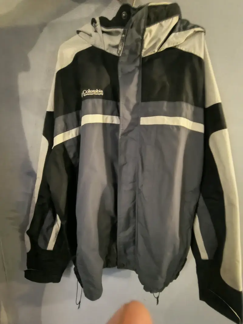 Chaqueta impermeable Columbia gris 3 en 1 - 1