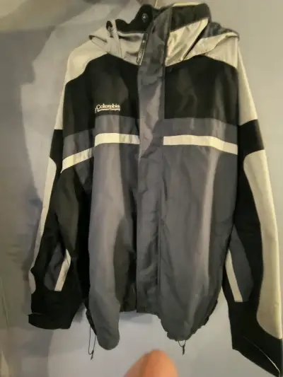 Chaqueta impermeable Columbia gris 3 en 1 - miniatura 1