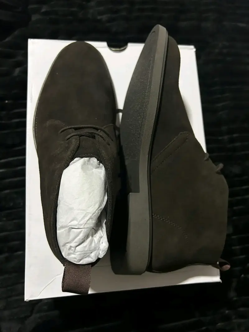 Botines de gamuza café marca ALDO - 1