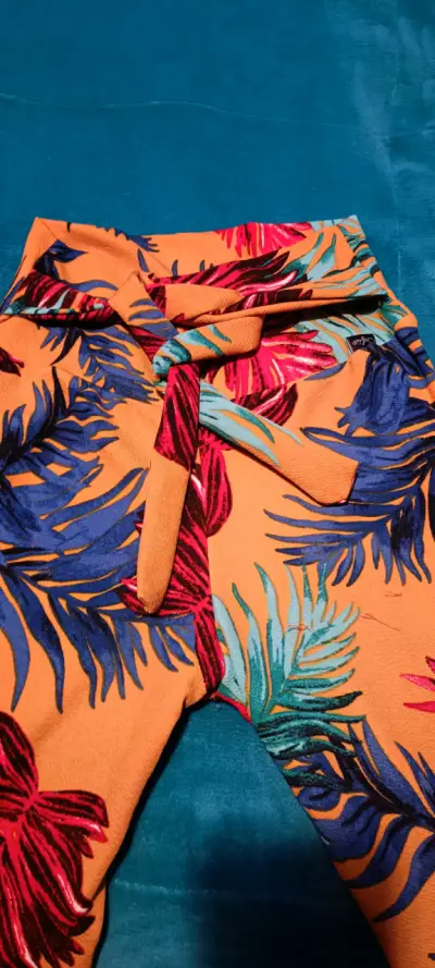 Pantalón  largo tropical naranja - miniatura 3