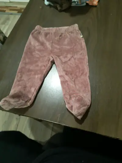 Pantalones de bebé rosados - miniatura 1