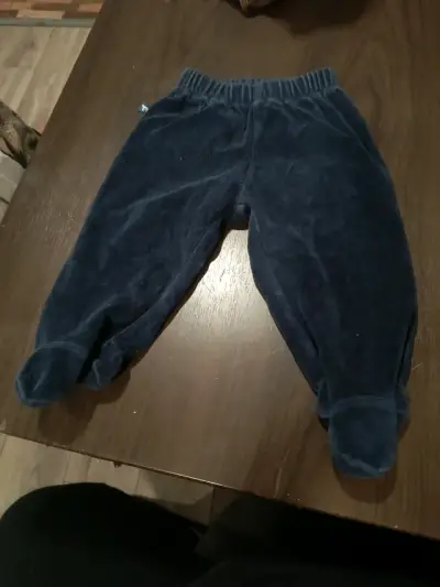 Pantalón de bebé azul - miniatura 1