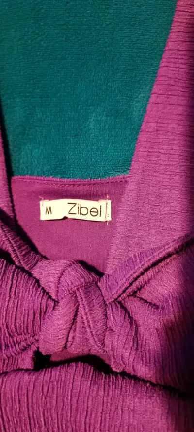 Polera tipo peto  violeta zibel - miniatura 1